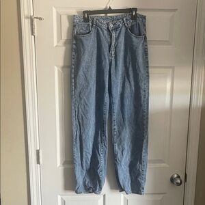 SHEIN Blue Straight Leg Jeans